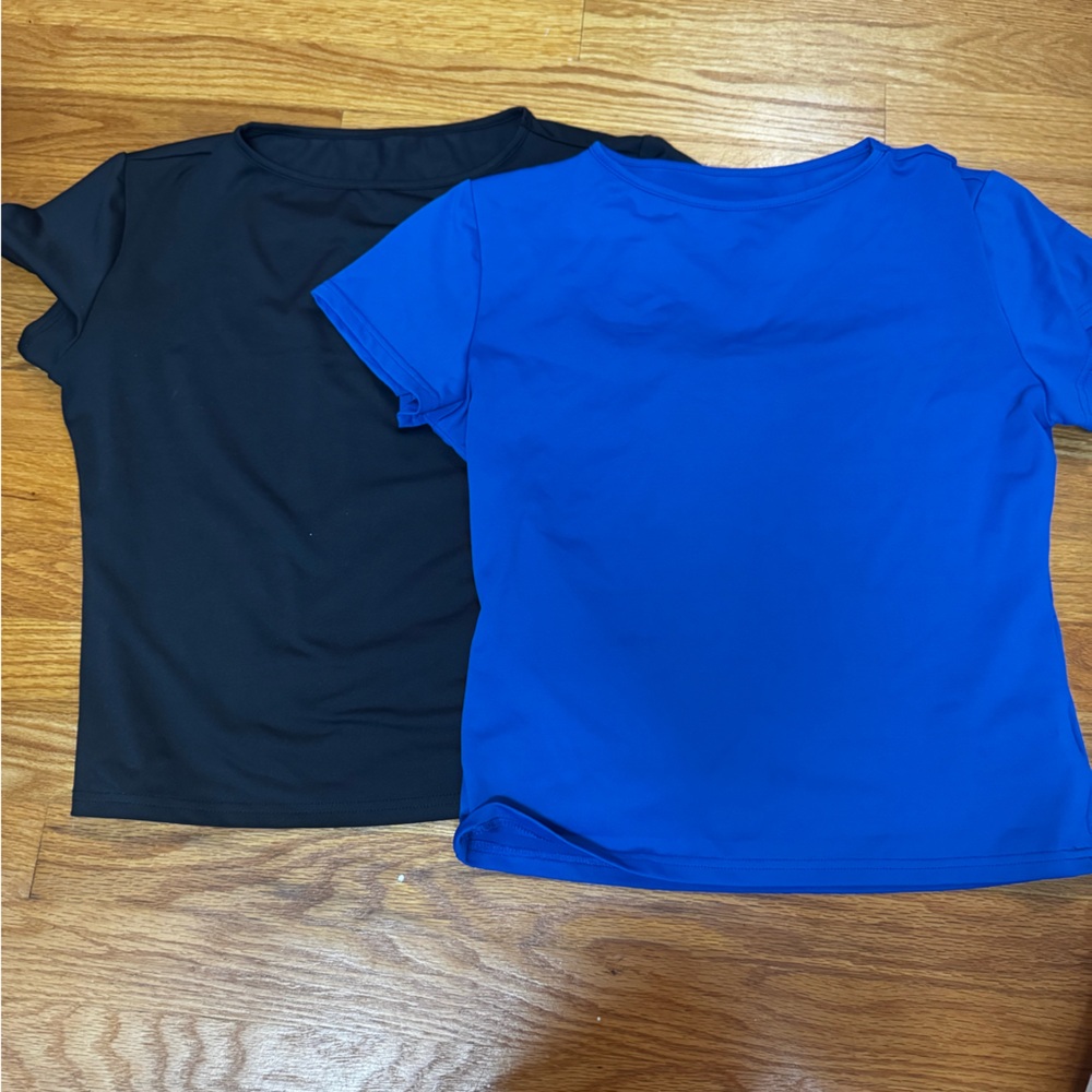 Women’s Black and Blue T-Shirts